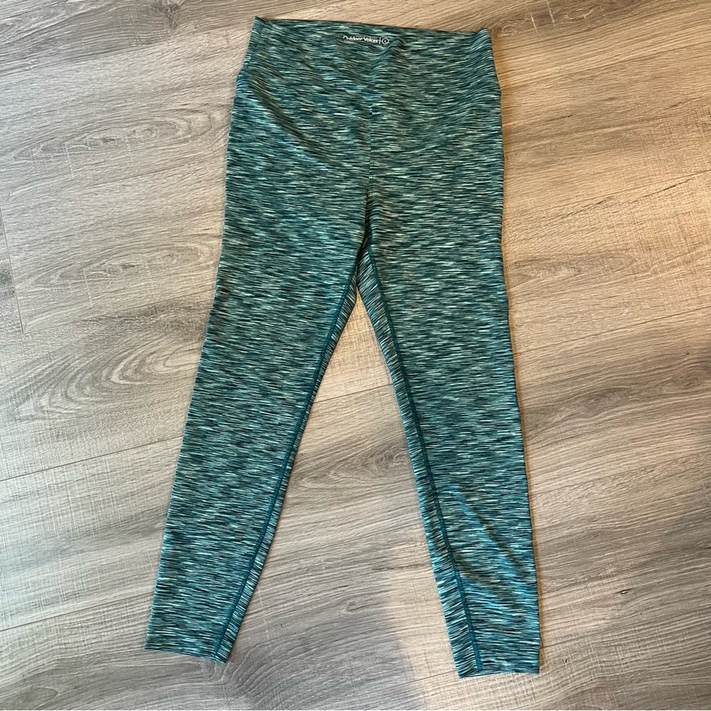 Outdoor Voices Women’s Teal Patterned Leggings